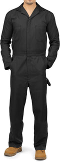 Mens Twill Coverall Small - Relaxed Fit Utility Workwear