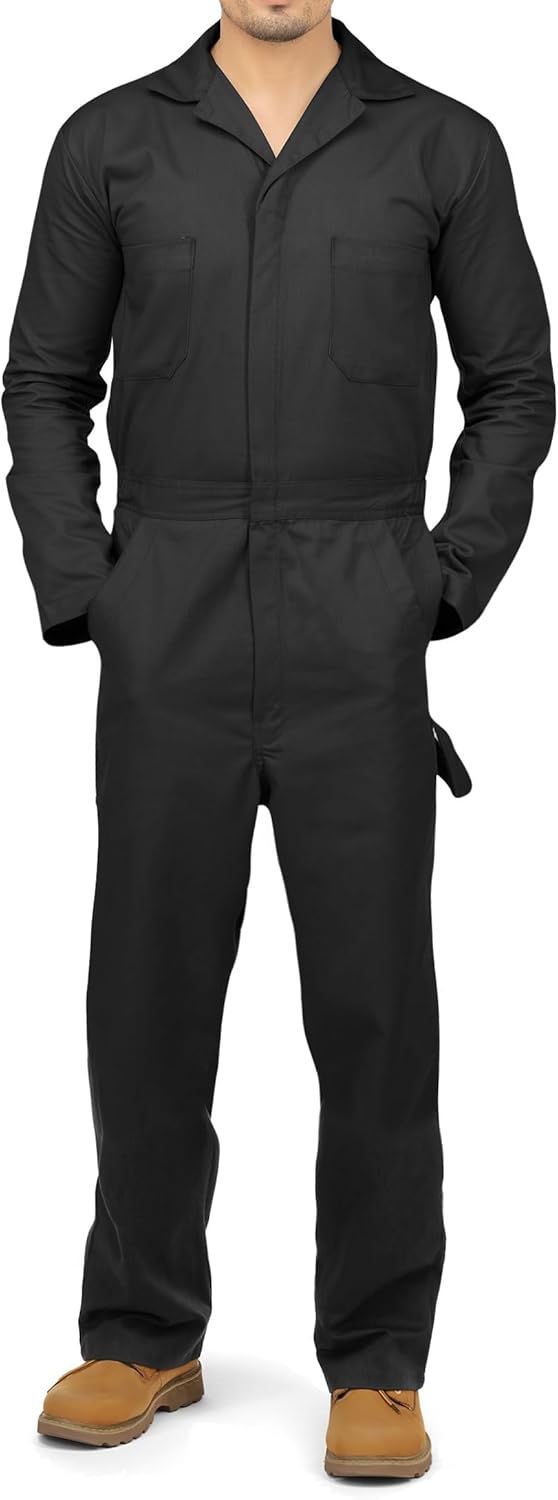 NY Threads Mens Twill Coverall Utility Work Wear for Comfort