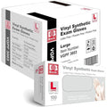Large Clear Vinyl Exam Gloves - Latex-Free & Powder-Free 1000 pcs