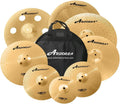 Arborea Cymbal Pack 8 pcs Super Polishing Set - Brilliant Gold