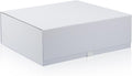 White Gift Boxes 18x15x6.1 in 3-Pack - Collapsible Magnetic Closure