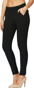 Conceited Stretch Slacks for Women - Ponte Pull-On Work Pants