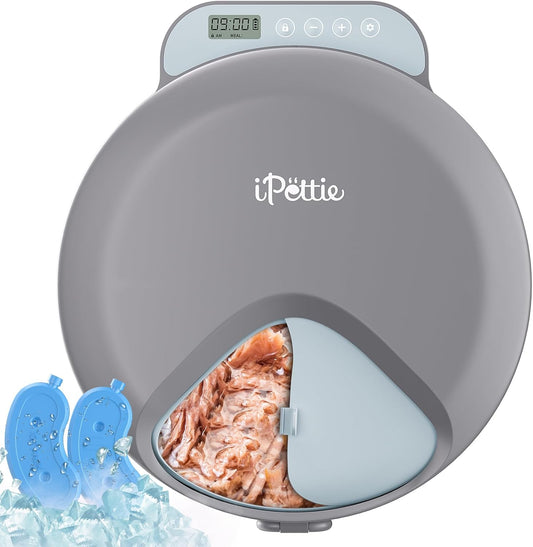 iPettie Zharko 4-Meal Wet Food Feeder - Smart Timer & Portable