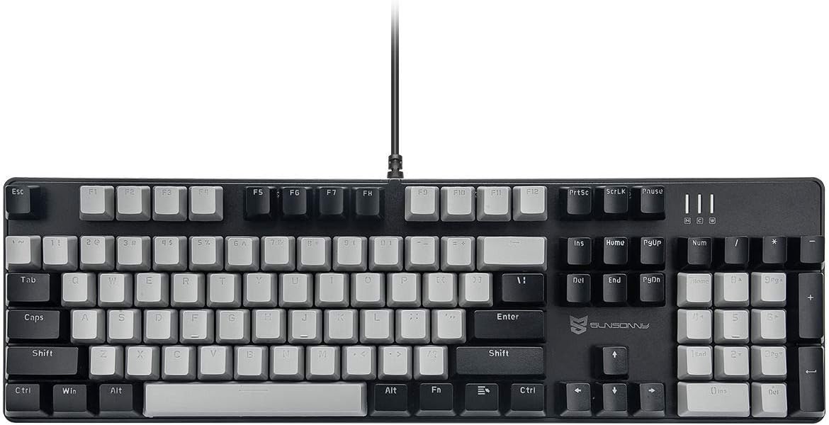 Mechanical Gaming Keyboard with Blue Switches for Ultimate Performance