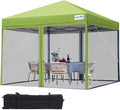 Quictent 8ftx8 Pop up Screened Canopy Tent - Portable Mosquito