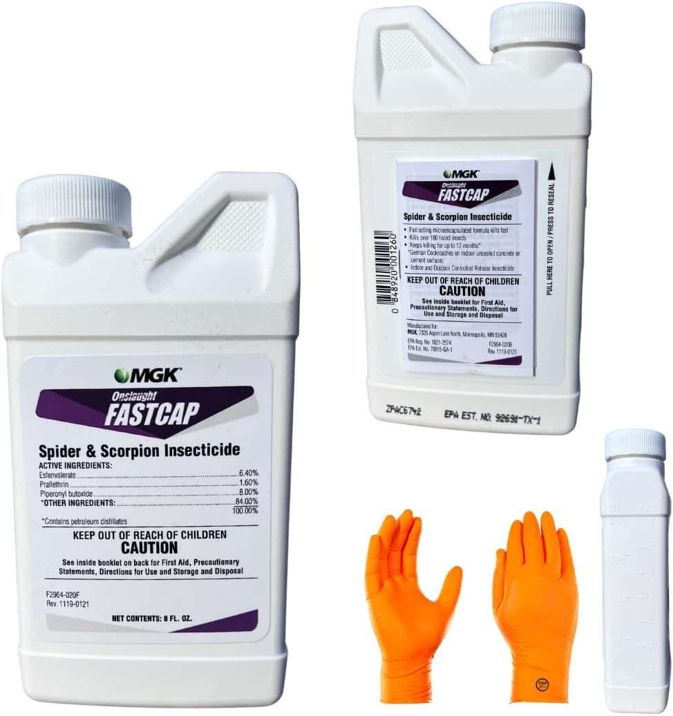 Onslaught Fastcap MGK 8 oz Insecticide with Premium Gloves
