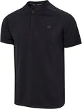 Three Sixty Six Collarless Golf Shirts for Men - Lightweight Dry Fit