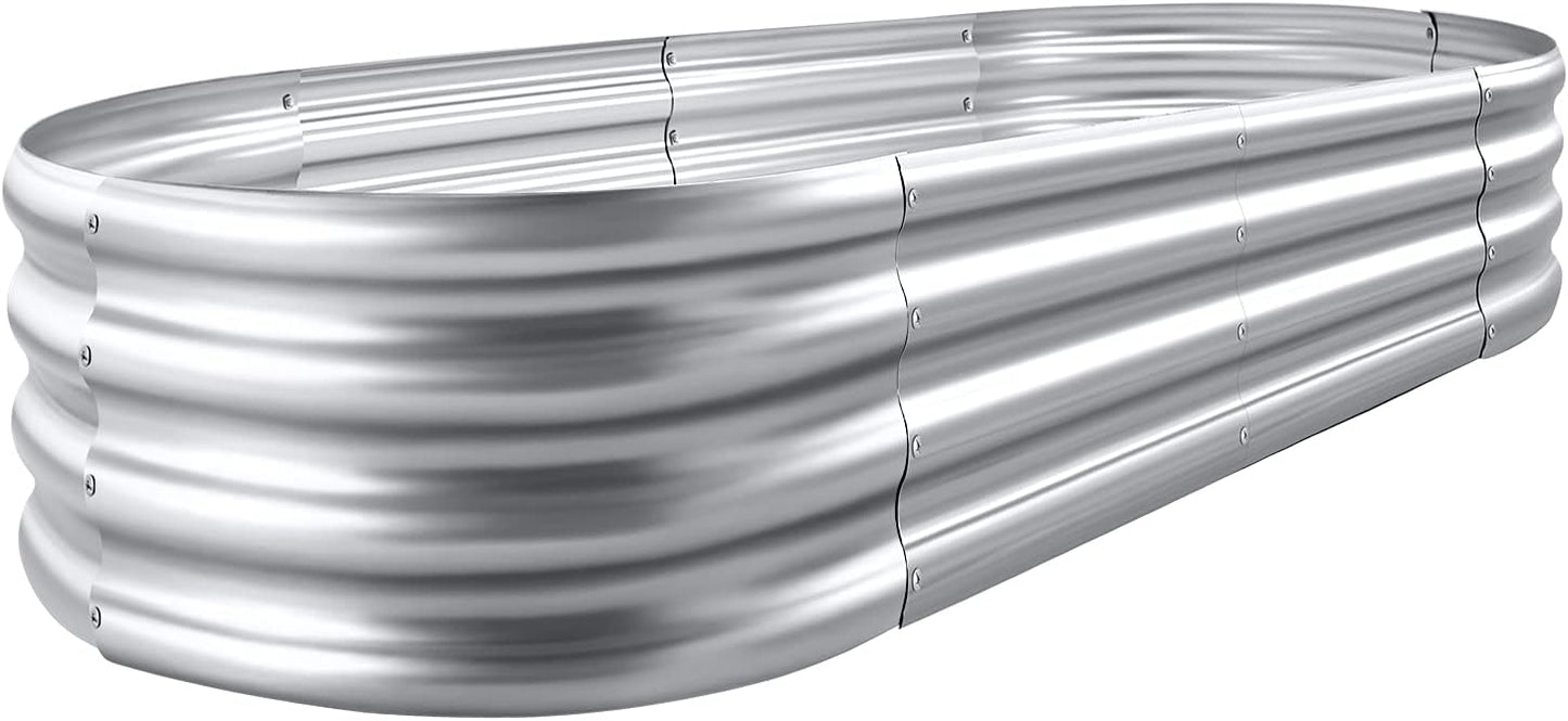 Land Guard 841 ft Galvanized Raised Garden Bed Kit for Vegetables