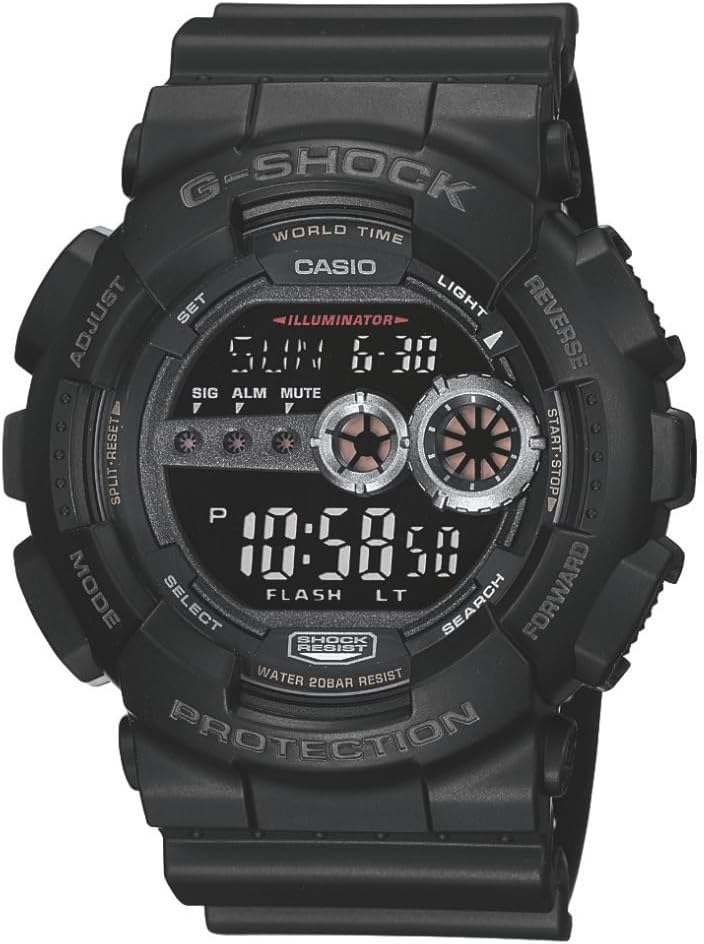 Casio G-Shock GD100-1B | Tough Digital Watch | 200M Water Resist