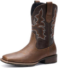 Stylish Suokdil Cowboy Boots for Men - Durable Retro Footwear