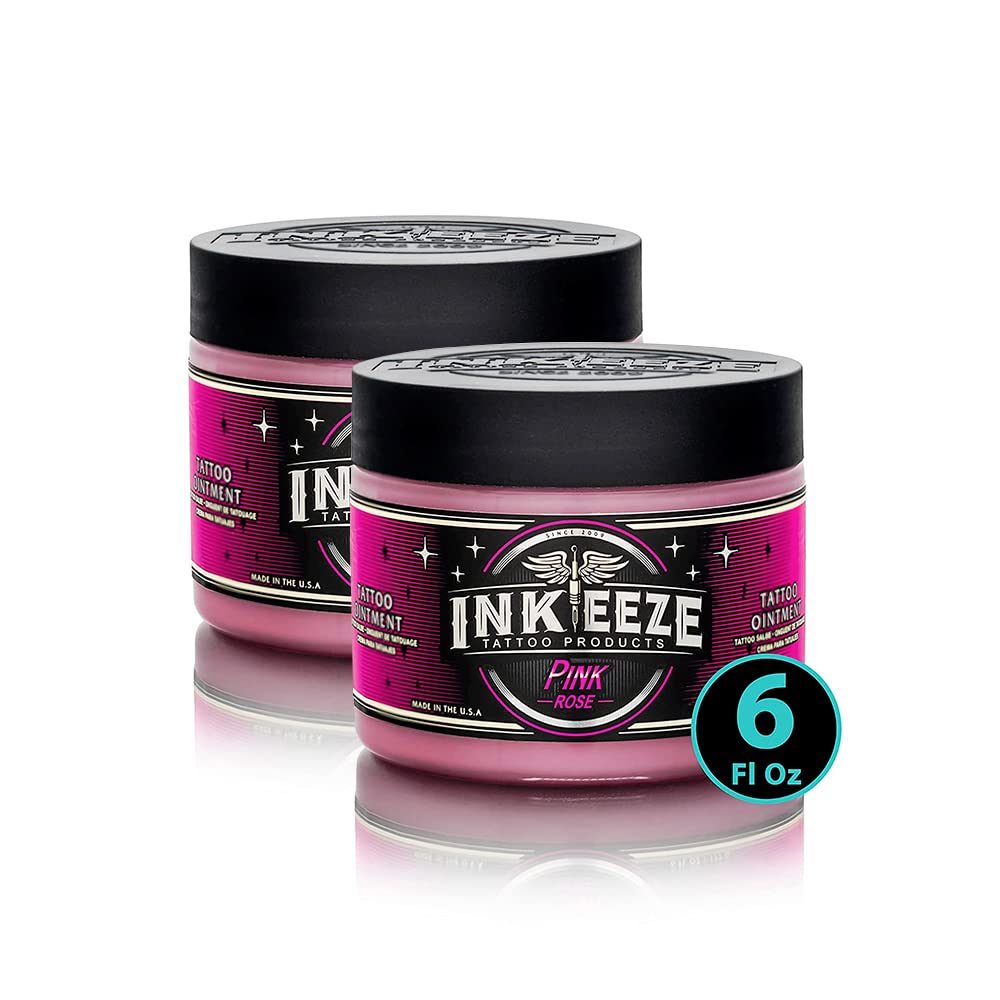 INK-EEZE Pink Tattoo Ointment Bundle for Artists and Aftercare
