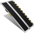 Portable Wheelchair Ramp 6FT - Folding Aluminum Ramp for Steps