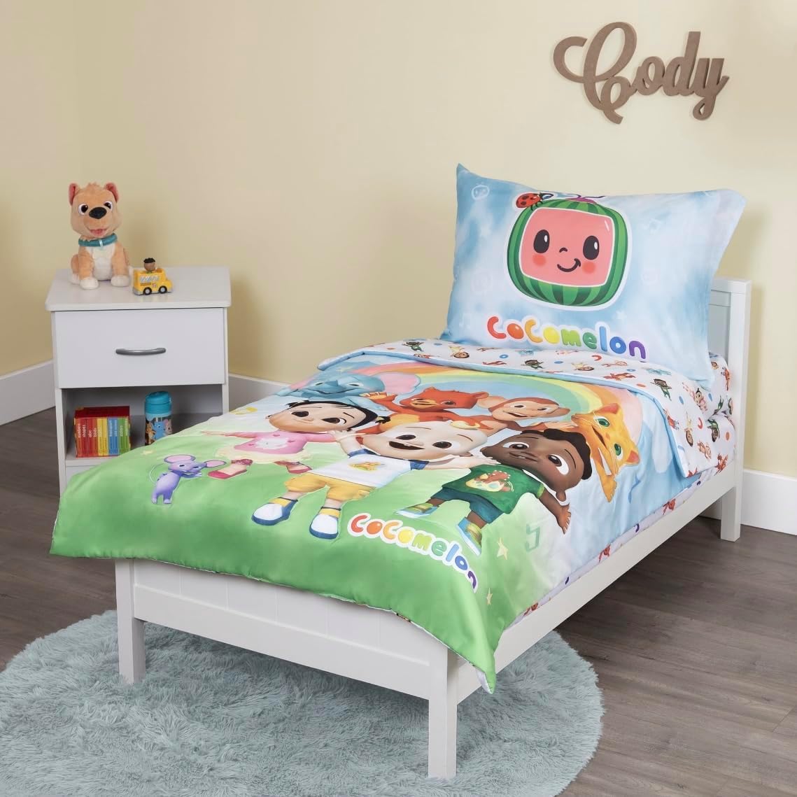 CoComelon 4-Piece Toddler Bedding Set for Fun Sleep Adventures