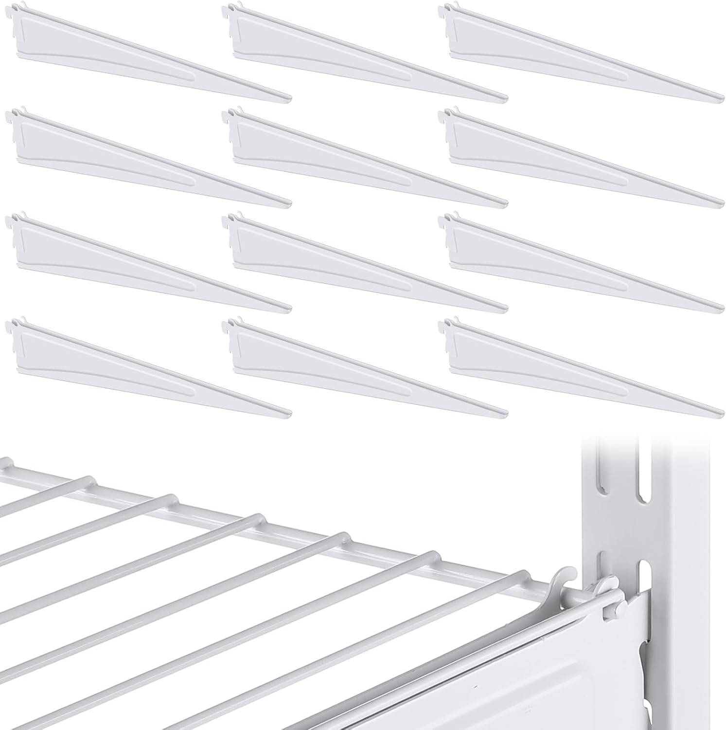 Adjustable Locking Shelf Bracket for Heavy Duty Wire Shelving