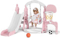 Kids Slide and Swing Set 5-in-1 - Indoor Outdoor Toddler Playset