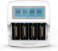 Tenergy 4 Pack 3.7V 750mAh Rechargeable Batteries and Charger - Works