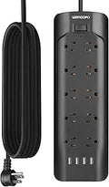 WANDOFO 15ft Extra Long Cord Power Strip Surge Protector Review