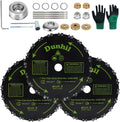 3 Pack 7 in 16 Tooth Chainsaw Tooth Brush Blades - Heavy Duty Cutting