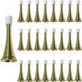 Litepak Spring Door Stop 3ft Premium Heavy Duty Stopper - Brass Pack