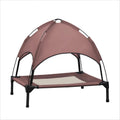 Small Elevated Dog Bed with Canopy - Cozy Outdoor Raised Cot