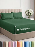 Extra Deep Pocket Queen Sheet Set - 4 Piece Breathable Cooling