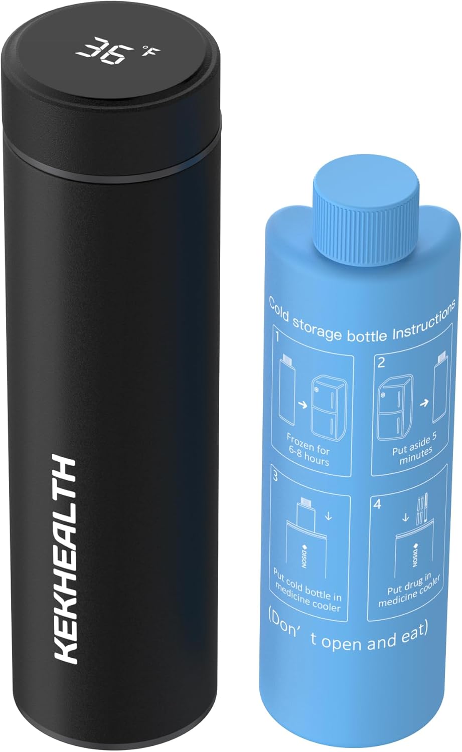 Compact 60H Insulin Cooler Travel Case with Temp Display