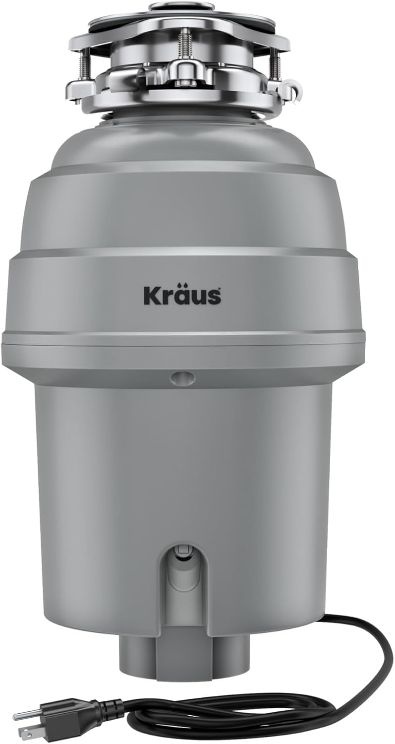 KRAUS WasteGuard 1 HP Ultra-Quiet Garbage Disposal for Kitchens