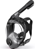 Full Face Snorkel Mask for Adults - 180 Panoramic View Foldable