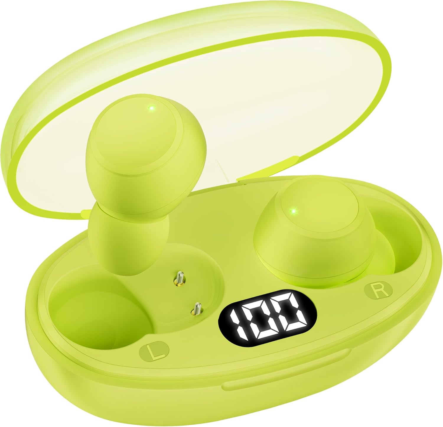 ZINGBIRD Green Wireless Earbuds - Waterproof, Ultra-Light, Stereo Sound