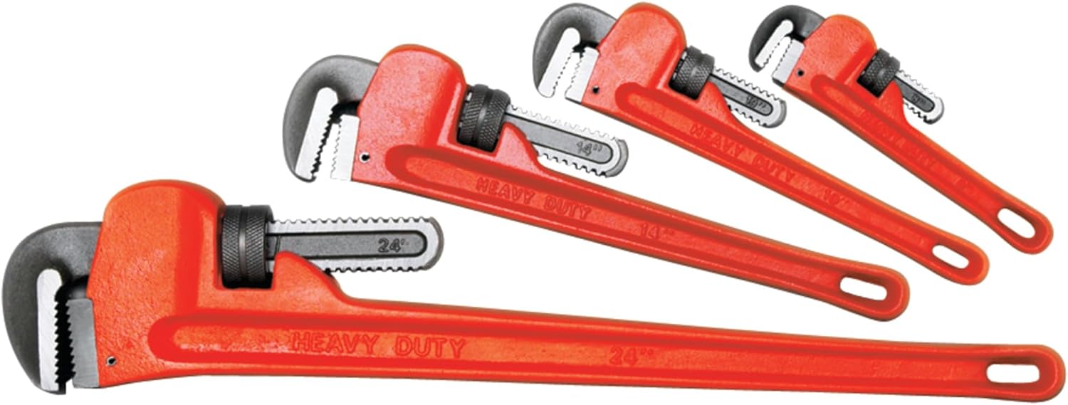 Performance Tool W1136 Heavy-Duty Adjustable Pipe Wrench Set