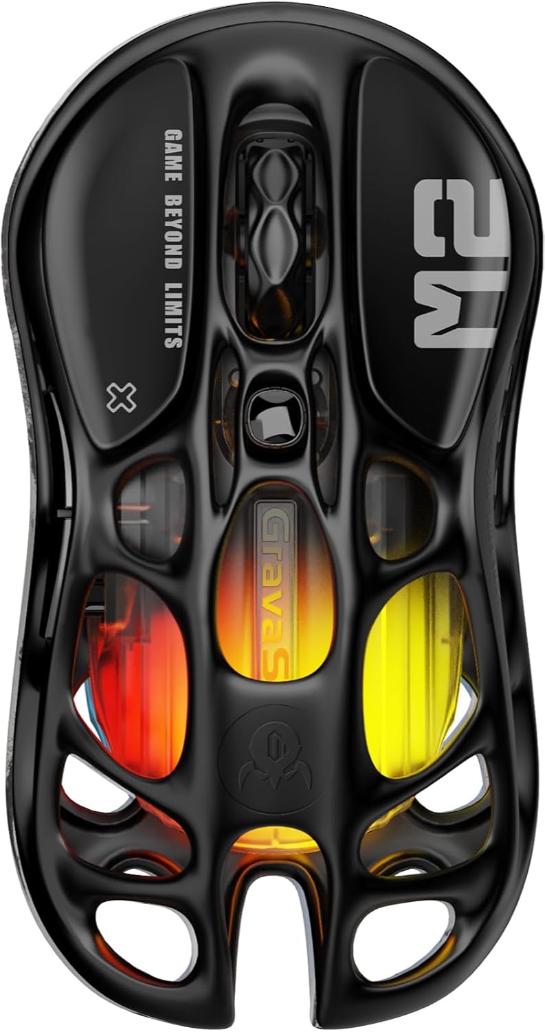 GravaStar M2 Wireless Gaming Mouse: 26k DPI, Lightweight Design