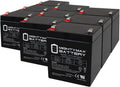Mighty Max Battery ML5-12F2 12V 5AH Rechargeable SLA - Pack of 9