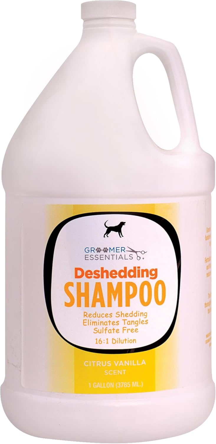 Deshedding Shampoo Gallon for Dogs & Cats with Omega Fatty Acids