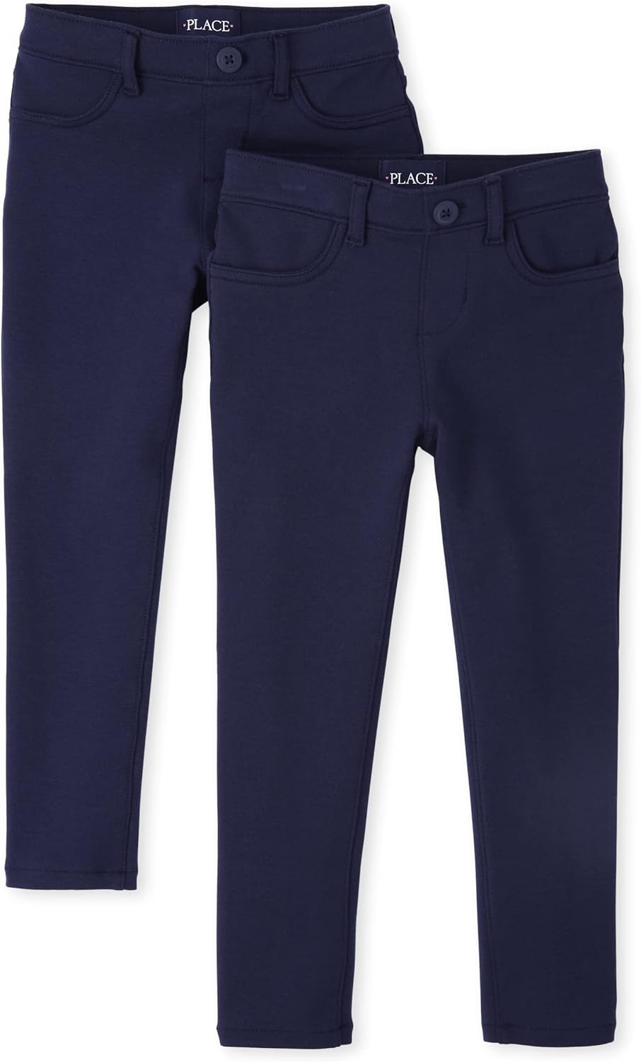 Ponte Knit Pull on Jeggings 2-Pack for Kids - Comfy Style