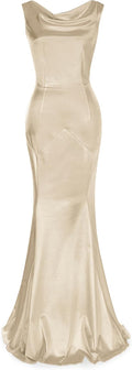 MUXXN Women's Elegant Mermaid Sleeveless Evening Gown - Sleek Fit