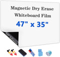 Magnetic Dry Erase Whiteboard Paper with Adhesive 47in x 35in