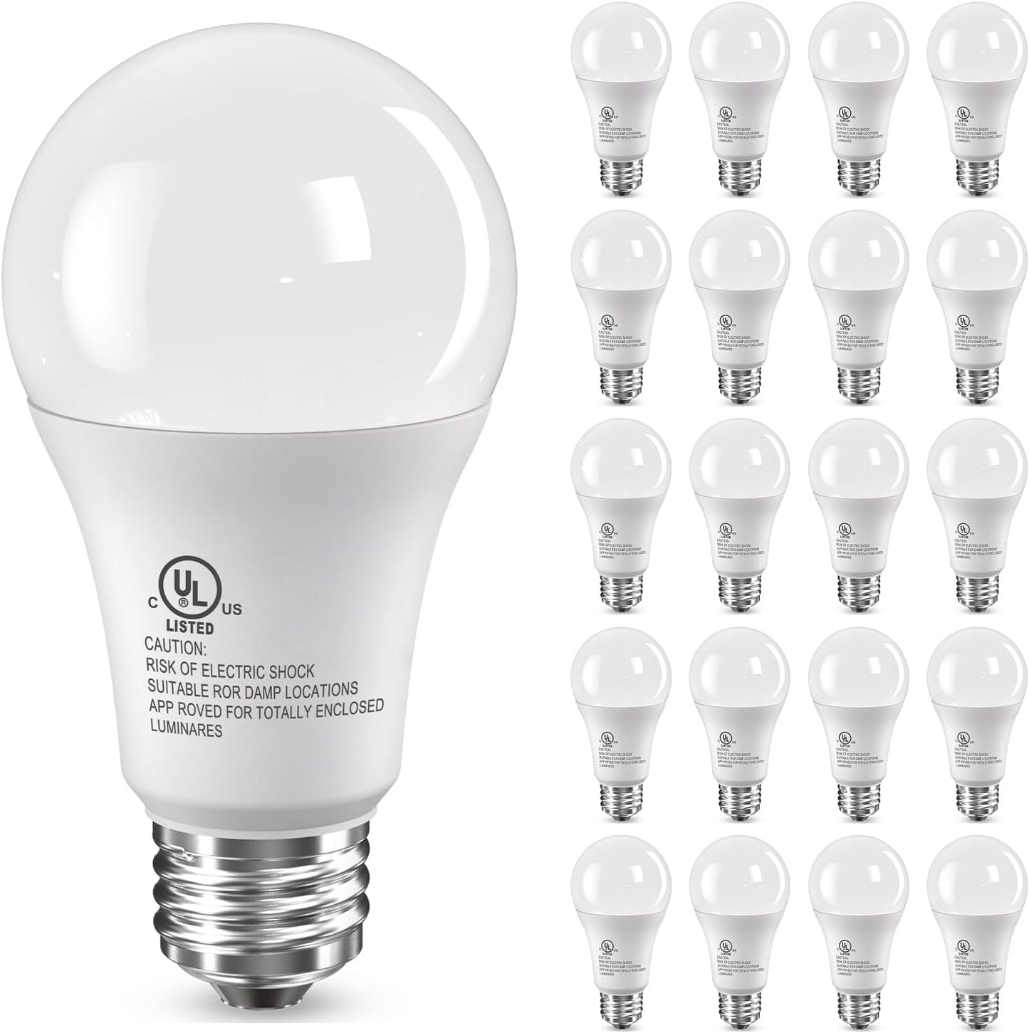 TJOY LED Light Bulbs 100 Watt Equivalent A19 for Bright Spaces