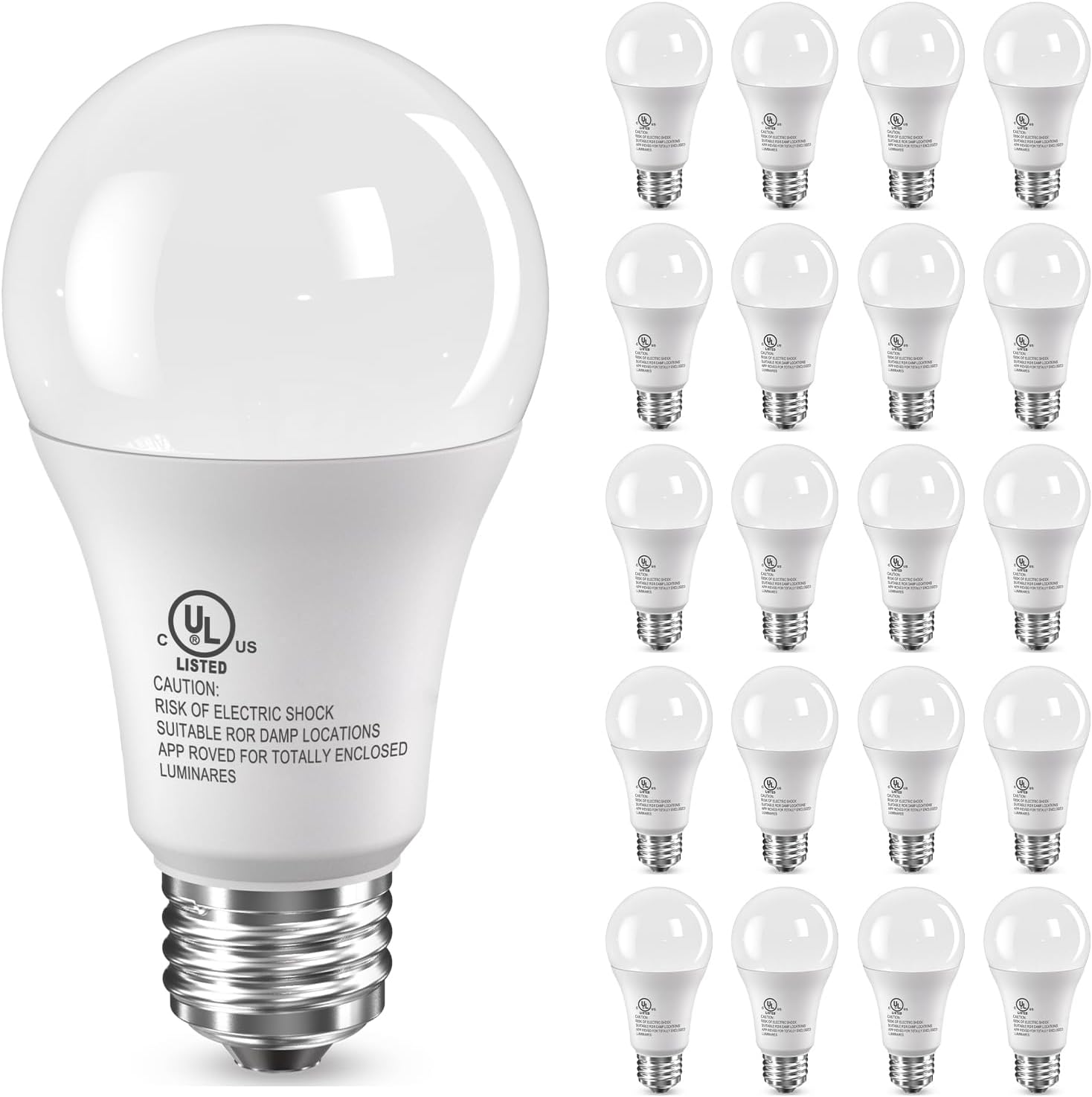 TJOY LED Light Bulbs 100 Watt Equivalent A19 for Bright Spaces