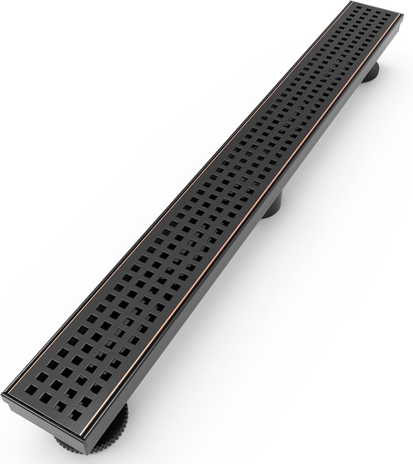 WEBANG 24 Inch Linear Shower Drain with Removable Grate Design