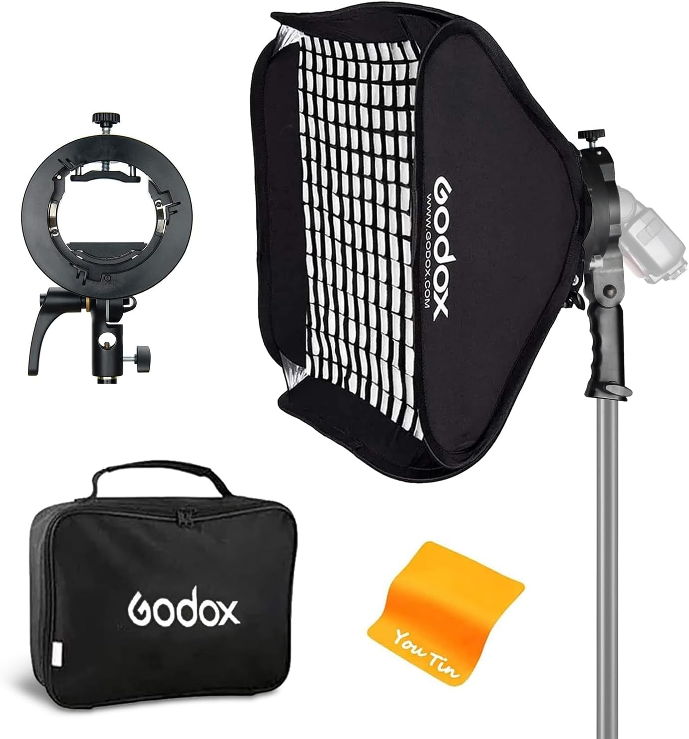 Godox Softbox 32x32 Soft Light Modifier with Grid for Photography