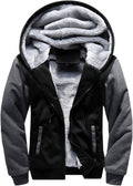 MANLUODANNI Men's Casual Hoodies Thick Wool Warm Winter Jacket