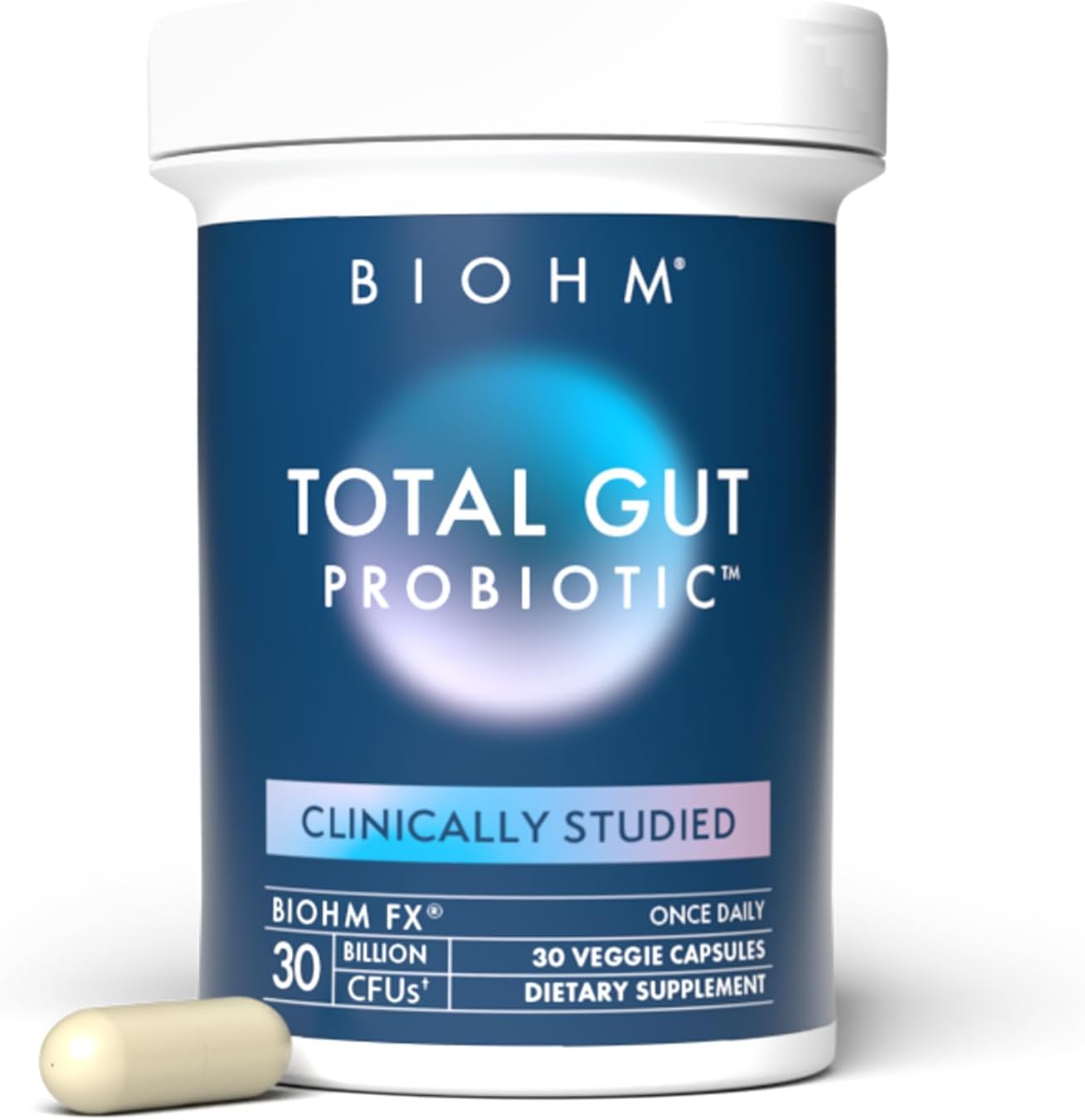 BIOHM Total Probiotic for Gut Health, 30 Billion CFU Daily