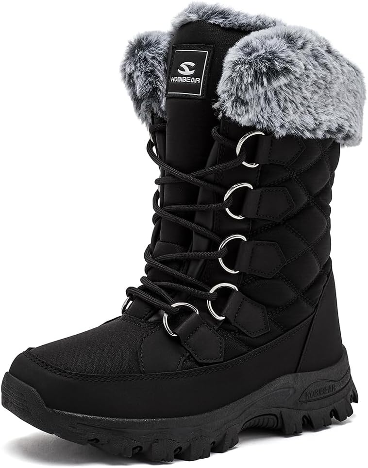 HOBIBEAR Womens Winter Boots for Cold Weather and Snow