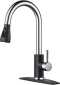 FORIOUS Kitchen Faucet with Pull Down Sprayer - High Arc Classic