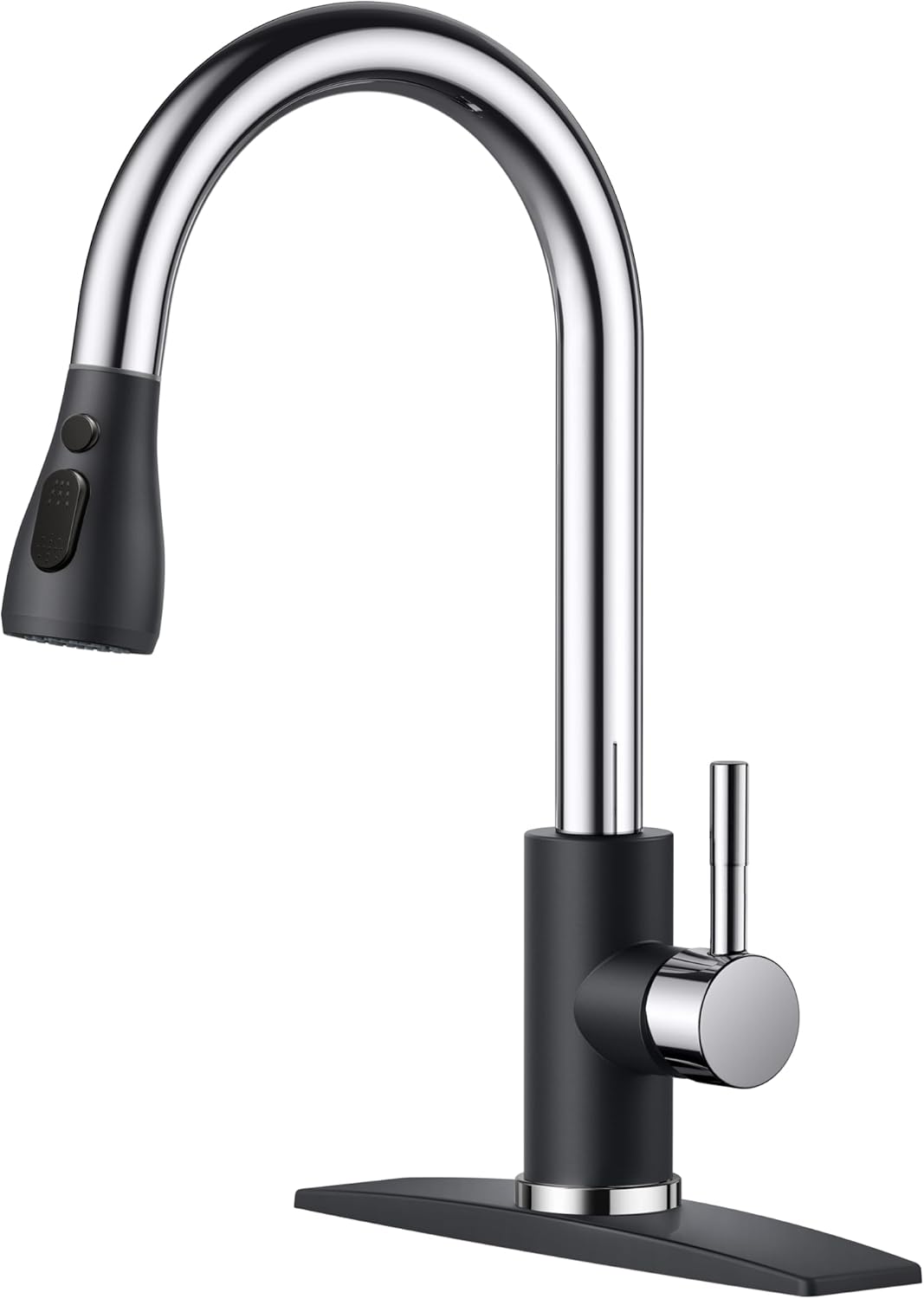 FORIOUS Kitchen Faucets with Pull Down Sprayer for Modern Homes