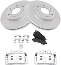 TRQ Front Brake Calipers Pads & Rotors for 05-06 Sierra Silverado