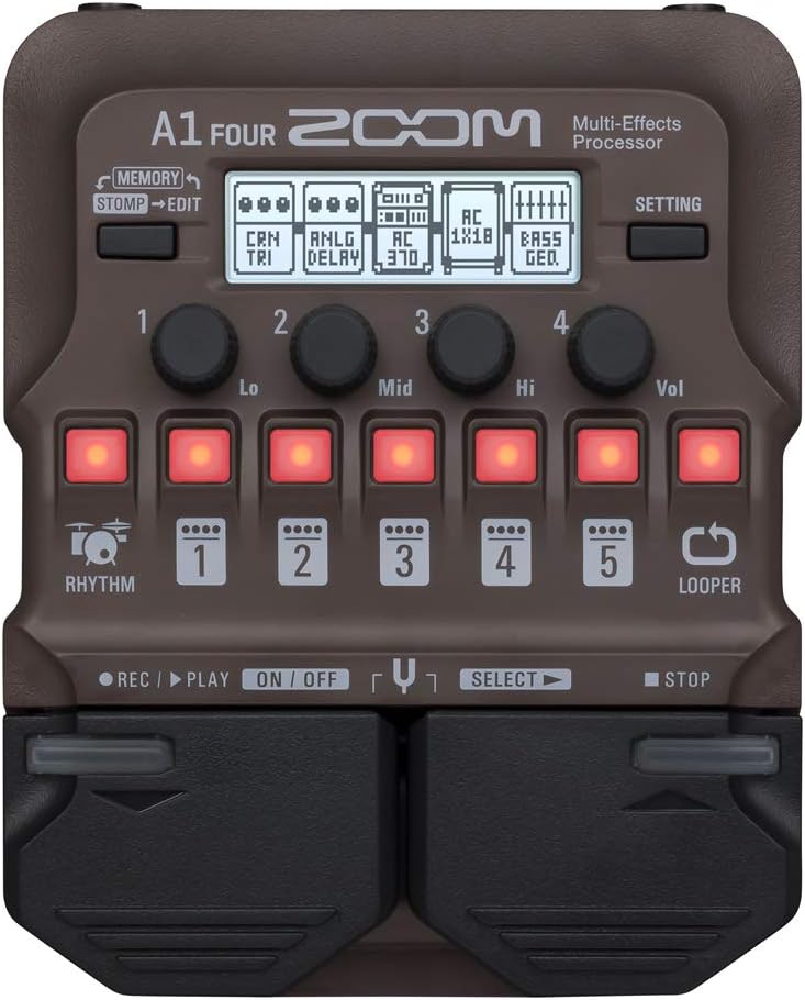 Zoom A1 FOUR Acoustic Instrument Multi-Effects Processor Pedal