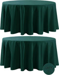 Fokitut Waterproof Round Tablecloth 120 in - Stain Resistant, Wrinkle