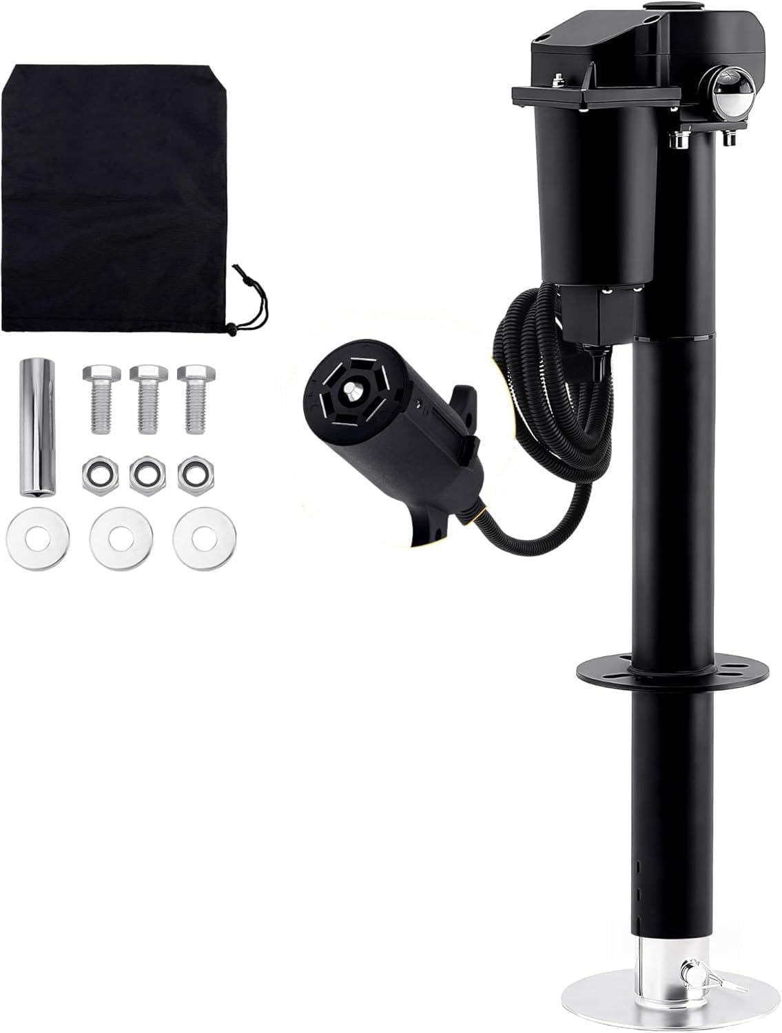 12V Electric A-Frame Trailer Tongue Jack with 3500lb Capacity