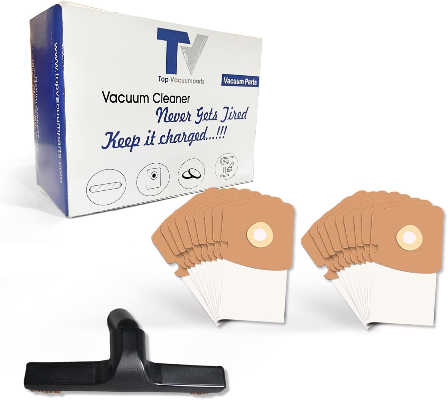 Eureka Style MM Vacuum Bags + Floor Brush Set